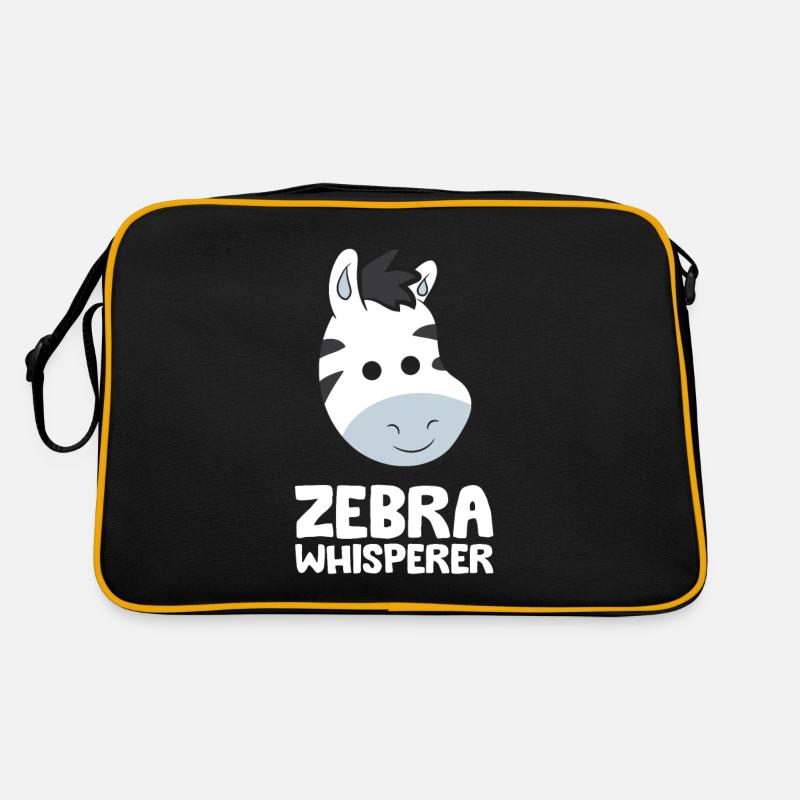 Zebraflüsterer Tier Niedliches Zebra Retro Tasche