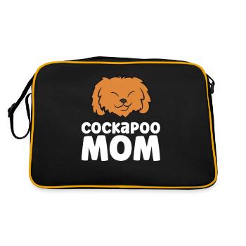 Cockapoo Dog Mama Cockapoo Mom - Retro Bag - black/gold - Back