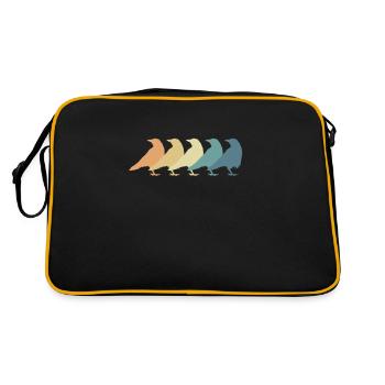 Raven Crow Animal Bird Environnement et nature - Sac Retro - noir/or - Dos