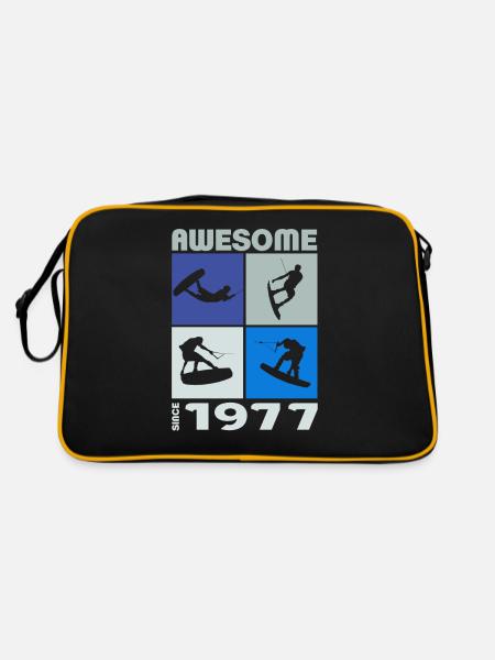 Awesome since 1977. Wakeboard Lifestyle - Retro Bag - black/gold - Back
