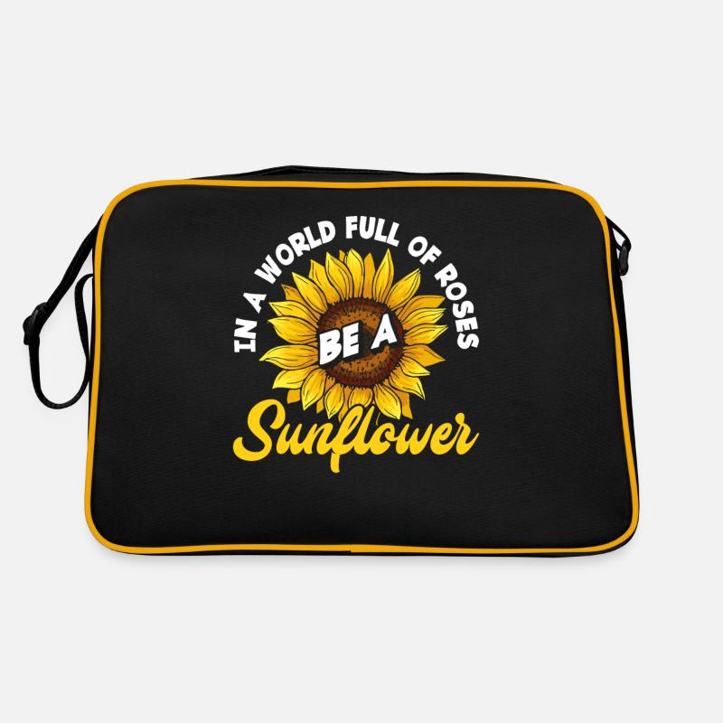 Sonnenblume Spruch Geschenk Retro Tasche