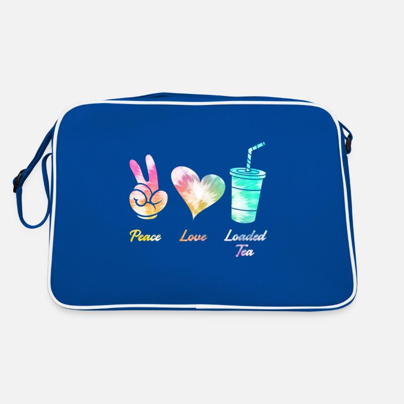 Friede Liebe Tee Retro Tasche