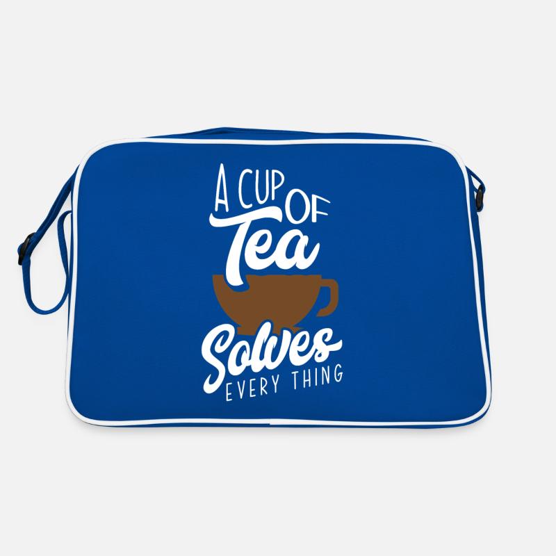 Tee Tasse Spruch Teeliebhaber Teetrinker Retro Tasche