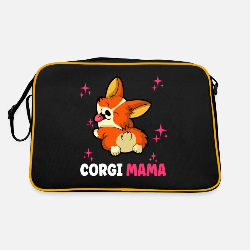 Corgi Mama Retro Tasche