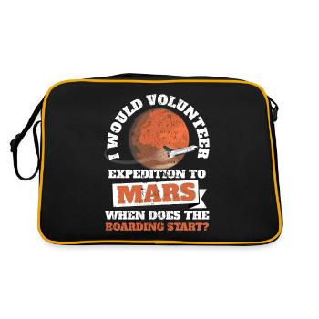 Astrologues Mars Skywatchers Espace - Sac Retro - noir/or - Dos