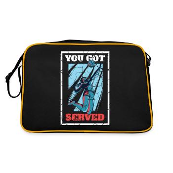 Volleyball serve - Retro Bag - black/gold - Back
