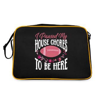 Femme au foyer Mama Football - Sac Retro - noir/or - Dos
