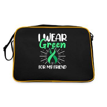 Sensibilisation à la santé mentale écologique - Sac Retro - noir/or - Dos