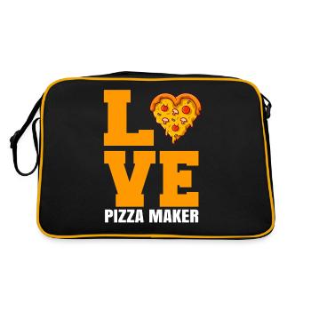 Pizza Maker Pizza Love - Retro Bag - black/gold - Back