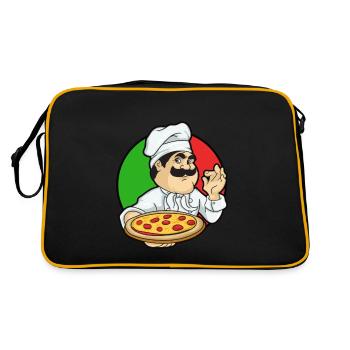 Pizza Maker Pizza Love - Retro Bag - black/gold - Back