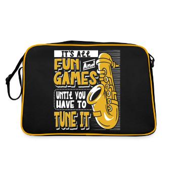 Saxophoniste Saxophoniste Saxophoniste - Sac Retro - noir/or - Dos