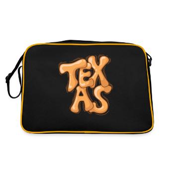 État du Texas des Amériques des États-Unis - Sac Retro - noir/or - Dos