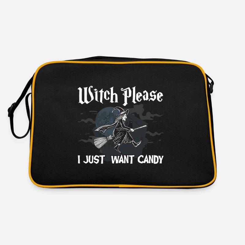 Hexe Süßigkeiten halloween Retro Tasche