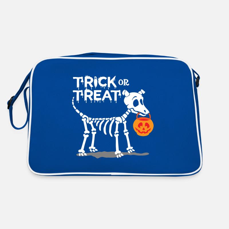 Süßes oder Saures Halloween Hund Retro Tasche