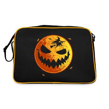 Sorcière volante de la lune qui rit - Sac Retro - noir/or - Dos