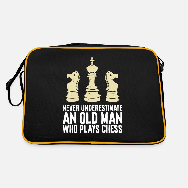 Unterschätzen Sie niemals einen alten Mann, der Retro Tasche