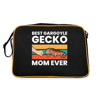 Best Gargoyle Gecko Mom Ever - Retro Bag - black/gold - Back