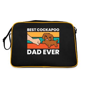 Best Cockapoo Dad Ever Pet Cockapoo Dog - Retro Bag - black/gold - Back