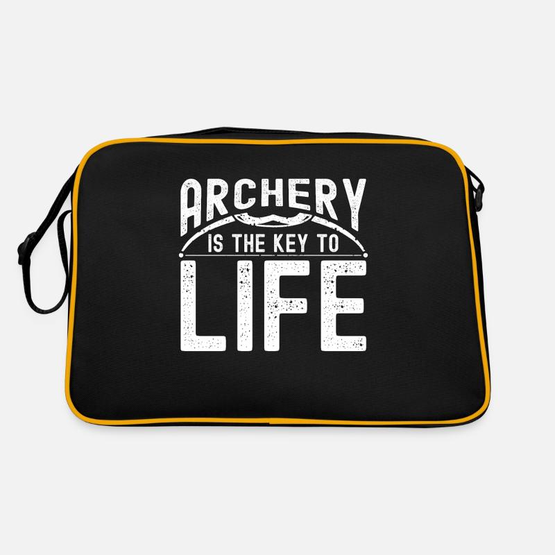 Archery Is The Key Bowhunter Arrow Shooting Archer Retro Tasche
