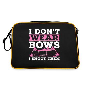Archery I Don't Wear Arrow Shooting Crossbow Archer - Retro Bag - black/gold - Back