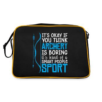 Archery Its Okay If Target Crossbow Hunting Archer - Retro Bag - black/gold - Back