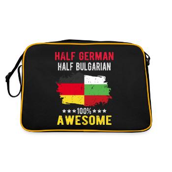 Moitié allemand moitié bulgare - Sac Retro - noir/or - Dos