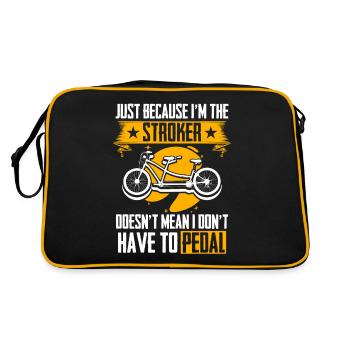 Cycling Bike Biker Two-seater Cycling - Retro Bag - black/gold - Back