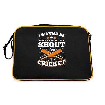 Game Sport Racket Game Cricketers - Retro Bag - black/gold - Back