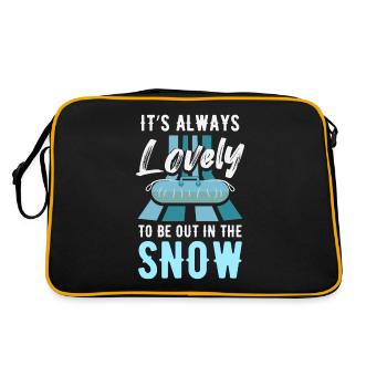 Snow Tubing Sport - Retro Tasche - Schwarz/Gold - Hinten