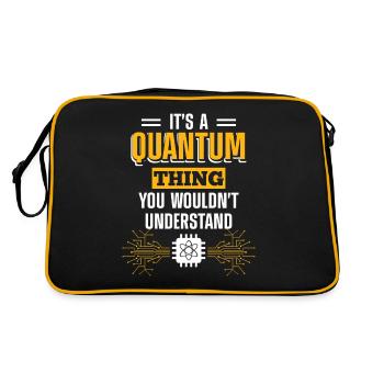 Quantum Computational Physics - Retro Bag - black/gold - Back