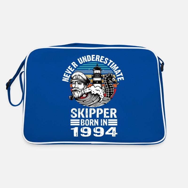 Never Underestimate Skipper born in 1994 Retro Tasche