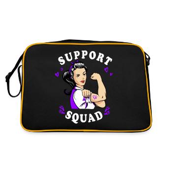 Arc violet conscient de la naissance prématurée - Sac Retro - noir/or - Dos