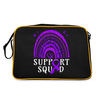 Arc violet conscient de la naissance prématurée - Sac Retro - noir/or - Dos