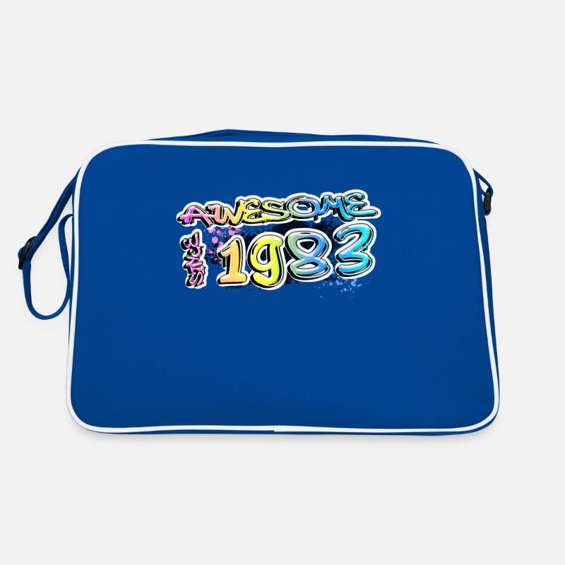 Awesome since 1983 Graffiti Motif Retro Bag