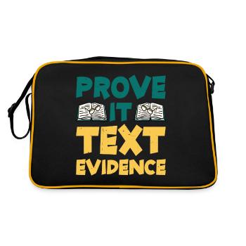 Prove It, Text Evidence 30 - Retro Bag - black/gold - Back
