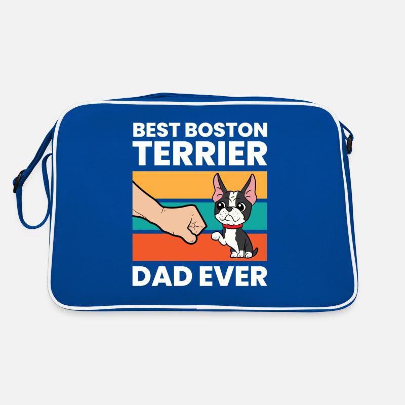 Best Boston Terrier Dad Ever Pet Boston Terrier Retro Bag