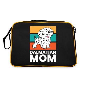 Chien dalmate Mama Dalmatien Mama - Sac Retro - noir/or - Dos