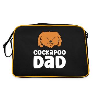 Cockapoo Dog Papa Cockapoo Dad - Retro Bag - black/gold - Back