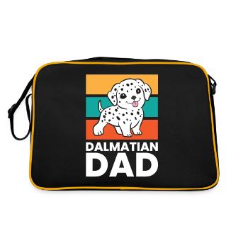 Chien dalmate Papa Dalmatien Papa - Sac Retro - noir/or - Dos