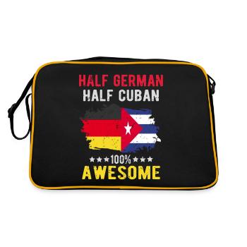 Moitié allemand moitié cubain - Sac Retro - noir/or - Dos
