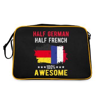 Half German Half German - Retro Bag - black/gold - Back