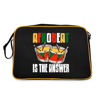 L’afrobeat est la réponse - Sac Retro - noir/or - Dos