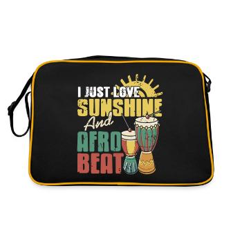 I just love Sunshine and Afrobeat - Retro Bag - black/gold - Back
