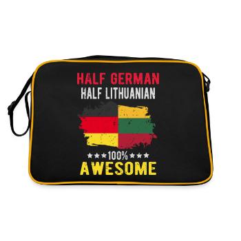 Moitié allemand moitié lituanien - Sac Retro - noir/or - Dos