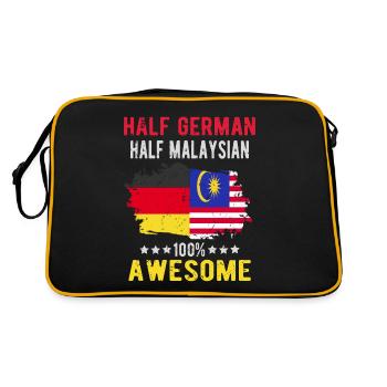 Moitié allemand moitié malaisien - Sac Retro - noir/or - Dos