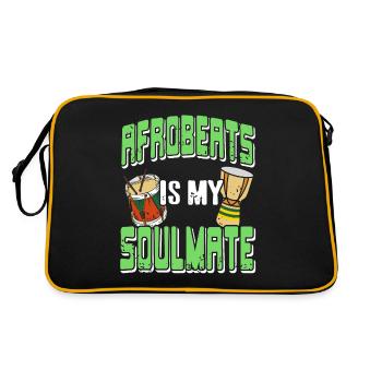 Afrobeats est mon âme sœur - Sac Retro - noir/or - Dos