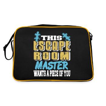Ce maître de salle d’évasion veut un morceau de vous - Sac Retro - noir/or - Dos