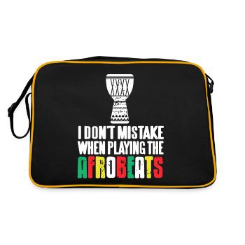 Je ne me trompe pas quand je joue Afrobeats - Sac Retro - noir/or - Dos
