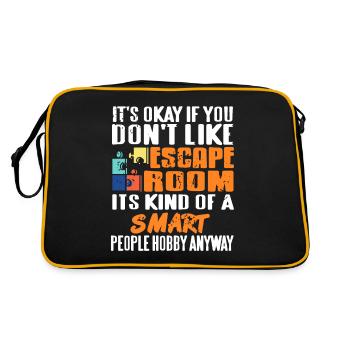 Ce n’est pas grave si vous n’aimez pas les salles d’évasion - Sac Retro - noir/or - Dos