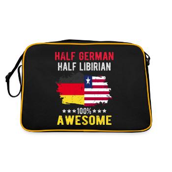 Moitié allemand moitié libyen - Sac Retro - noir/or - Dos